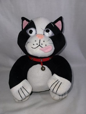 Vtg Just For Laughs JFL Crazy Cat 10in Plush Rare Laughing Black Cat WORKS