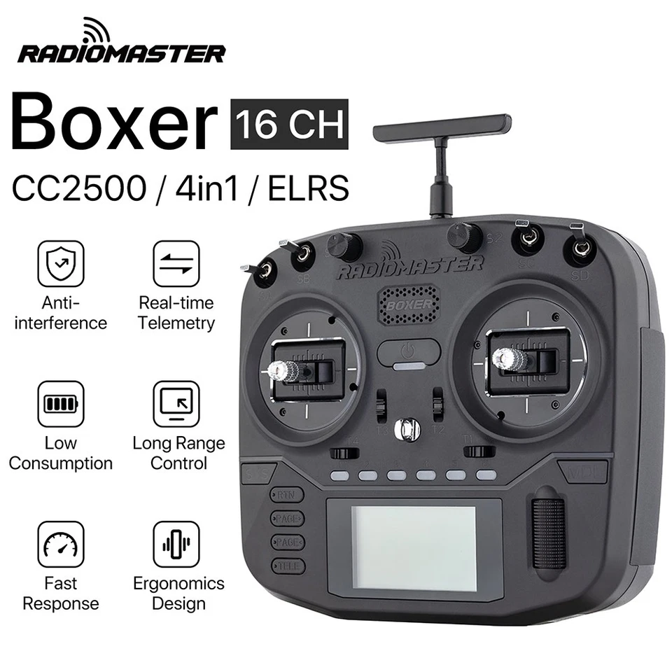 RadioMaster Boxer Funk Sender 2,4GHz 16 Kanäle Hall-Gimbals RC Fernsteuerung - Bild 2 von 4
