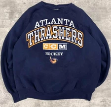 Atlanta Thrashers NHL CCM Hockey champs crewneck sweatshirt VK05519
