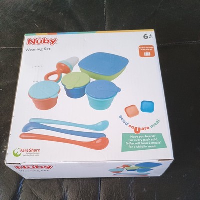 Nuby Entwöhnungsset Brandneu im Karton. Perfekt für Zuhause oder unterwegs