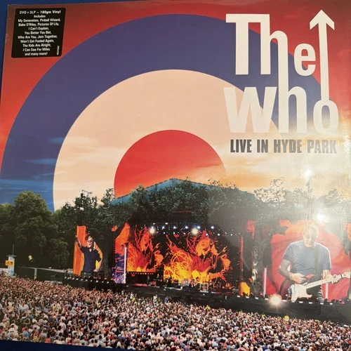 THE WHO Live in Hyde Park 3LP with DVD NEW + SEALED 180gm vinyl