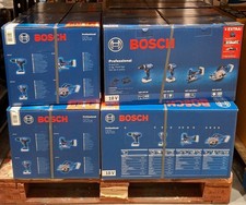 BOSCH PROFESSIONAL 4 PIECE POWER TOOL KIT INC 3X 4.0AH BATTS & BAG - BRAND NEW
