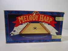 VTG 1st Note Children's Melody Harp in Original Box w Tuning Wrench Accessories