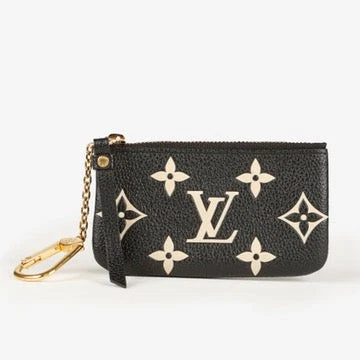 (Ebay live) Louis Vuitton Key Cles, Black Bicolor Empreinte 10246