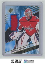 2018-19 SPx Rookies Materials Used-Jersey Ilya Samsonov RC #R-IS Washington