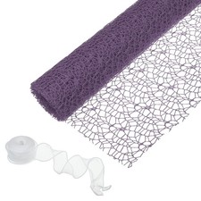 Blumen Wickel Netz Papier 15ft Blumenstrau&szlig; Verpackung Hohlnetz Garn Rotbraun
