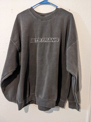 IetsFrans Unisex Gray Sweet Shirt Size Large