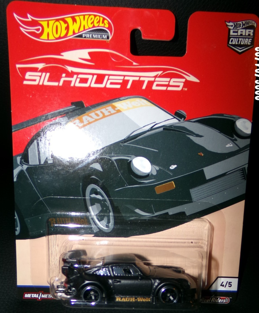 Hot Wheels Car Culture Silhouettes RWB Porsche 930 Black Real