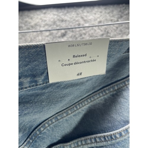 H&M Herren Jeans Relaxed Fit Größe 38x32 Farbe Blau Neu Mit Etikett - Bild 3 von 9