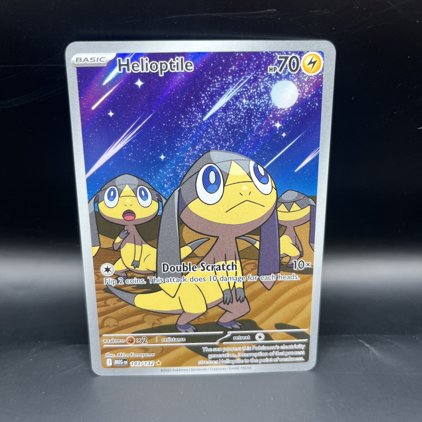 Pokémon TCG Mega Evolution Helioptile IR 143/132 English, Near Mint Condition