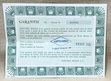 Rolex Certificate Daytona Cosmograph BIG RED Steel 6263 6265 / 1984 / 8335401