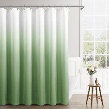 SPWIY Olive Green Extra Long Shower Curtain for Bathroom Luxury Hotel Spa, Gr...