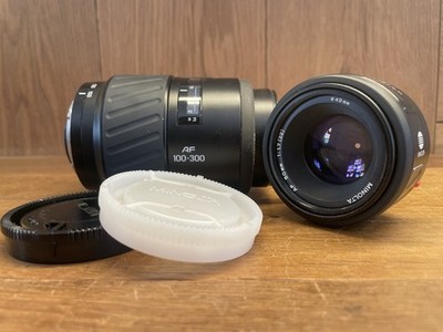 *New Type 2 Lens Set : Near Mint ++* Minolta AF 50mm F/1.7 & 100-300mm F/4.5-5.6
