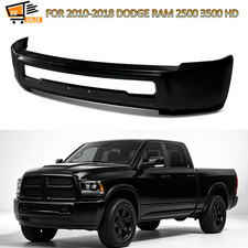 For 2010-2018 Ram 2500 3500 Wo Fog Black Steel Front Bumper Face Bar 1mq01rxfab