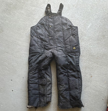 RefrigiWear Insulated Quilted Bib Overalls Black 4XL Nylon/Poly 0385R