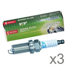 Spark Plugs Set 3x For Cadillac CTS 2.8 Denso Iridium TT