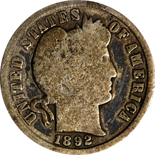 1892-S Barber Dime — photo from the most recent tracked eBay sale