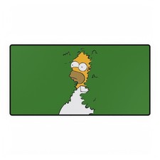 Homer Simpson Bush Meme Desk Mat, Mouse Pad for Workstation, Gaming Desk