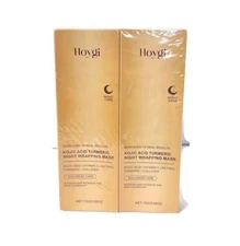 Hoygi Kojic Acid Turmeric Night Wrapping Mask 2.65 OZ. 2 Pack NEW