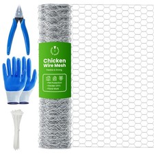 Chicken Wire Chicken Wire Mesh Roll 35cm x 1m Anti Rust Hexagonal Galvanized