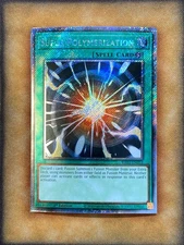 Yugioh Super Polymerization RA03-EN053 Platinum Secret Rare 1st Ed NM