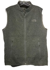 THE NORTH FACE Apex Canyonwall Eco Vest-Mens Size M-Steel Gray-Full Zip-Pockets 