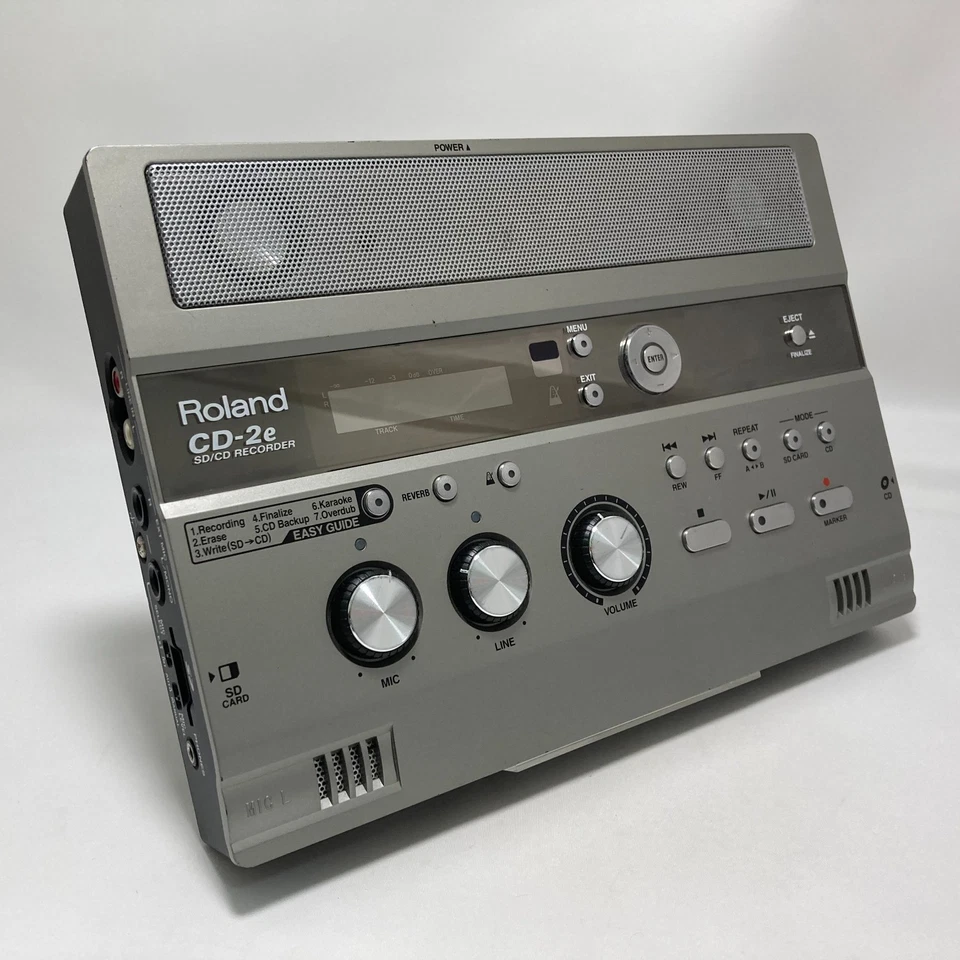 ROLAND CD-2E SD/CD Recorder with Remote Controller & Cable Japan Used In-stock - Image 2 of 4