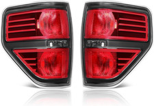 Smoked Tail Lights For 2009-2014 Ford F-150 Pickup Truck - Driver Passenger Si