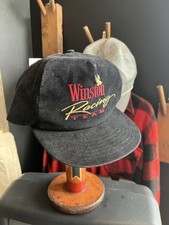 Winston Racing Team Snapback Hat Vintage Black Cigarette Cap