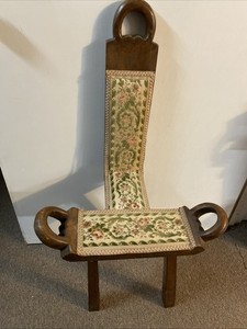Brutalist Tripod Chair (Wood)