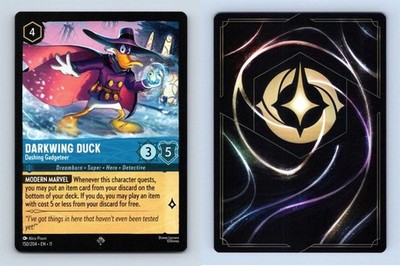 Darkwing Duck #150/204 Disney Lorcana Winterspell 2026 Super Rare TCG Card