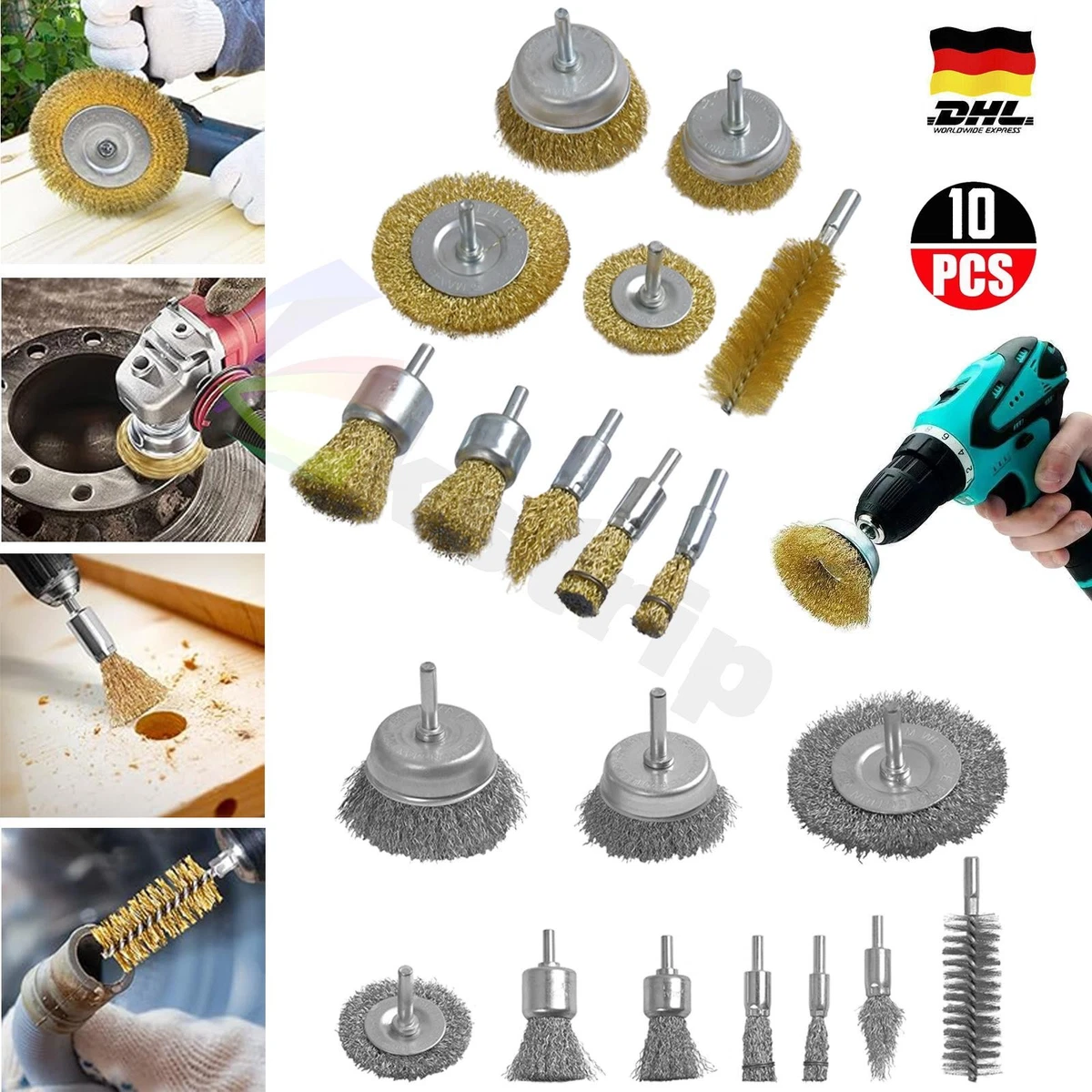 Stahldrahtbürste Gewellt 0,3mm Bosch Professional Scheibenbürste 50x0,3mm, Gewellter Stahldraht – Für Bohrmaschine, Schaft 6mm, Zum Entrosten Stahldrahtbürste Gewellt 0,3mm Bosch Professional Scheibenbürste 50x0,3mm, Gewellter Stahldraht – Für Bohrmaschine, Schaft 6mm, Zum Entrosten