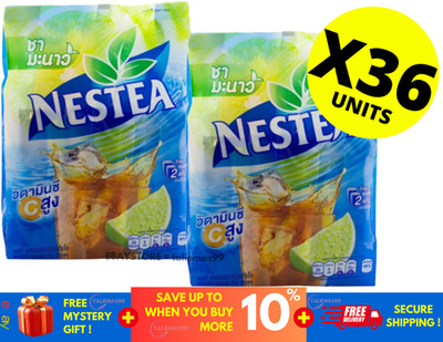 Nestea LEMON TEA Instant Powder Sour & Sweet Taste Drink Iced Fresh 18 Sachet X2