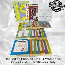 Lot of 24 Hooked On Phonics Level 1 Learn to Read Books  HOP Companion Readers