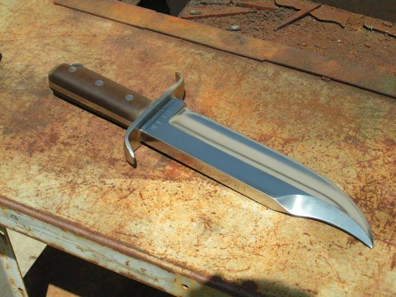 Hecho a mano The. Cuchillo Bowie de peso pesado cuchillo de caza histórico cuchillo coleccionable Foto 3 de 4