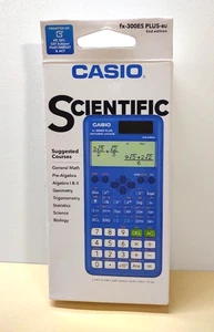 Casio FX 300ES Plus BU 2nd Edition Scientific Calculator  Blue BRAND NEW! SEALED