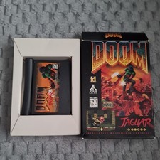 DOOM Atari Jaguar – Boxed with controller overlay - Authentic & Tested