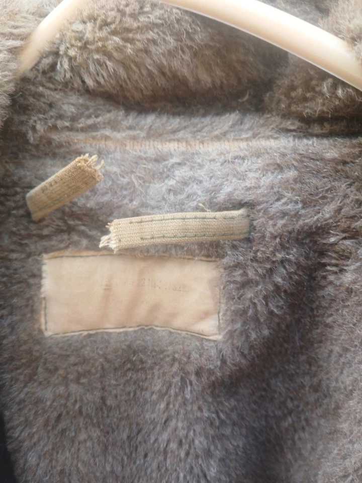 USS ESSEX CVA 9 RARO Primer Teniente Marina de los Estados Unidos Chaqueta de Cubierta Lona Forrada de Vellón Foto 3 de 4