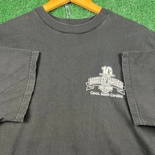 VTG Harley-Davidson T Shirt Mens XL Faded Bla...