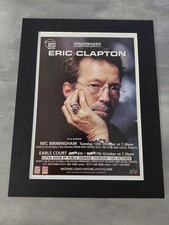 Eric Clapton 1998 Uk Tour Advert Original Tour Advert Mounted
