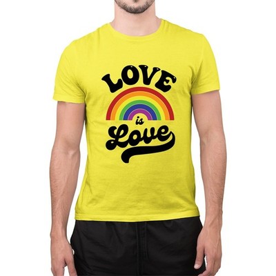 Love Is Love Vintage Pride T-Shirt Rainbow Flag LGBTQ Ally Tee