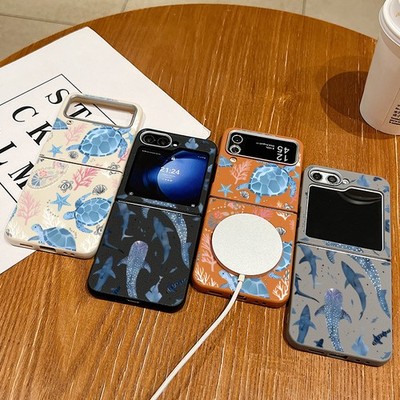 Hülle Für Samsung Galaxy Z Flip7 FE Flip6 Flip5 Stoßfeste Wal Magsafe Handy Case