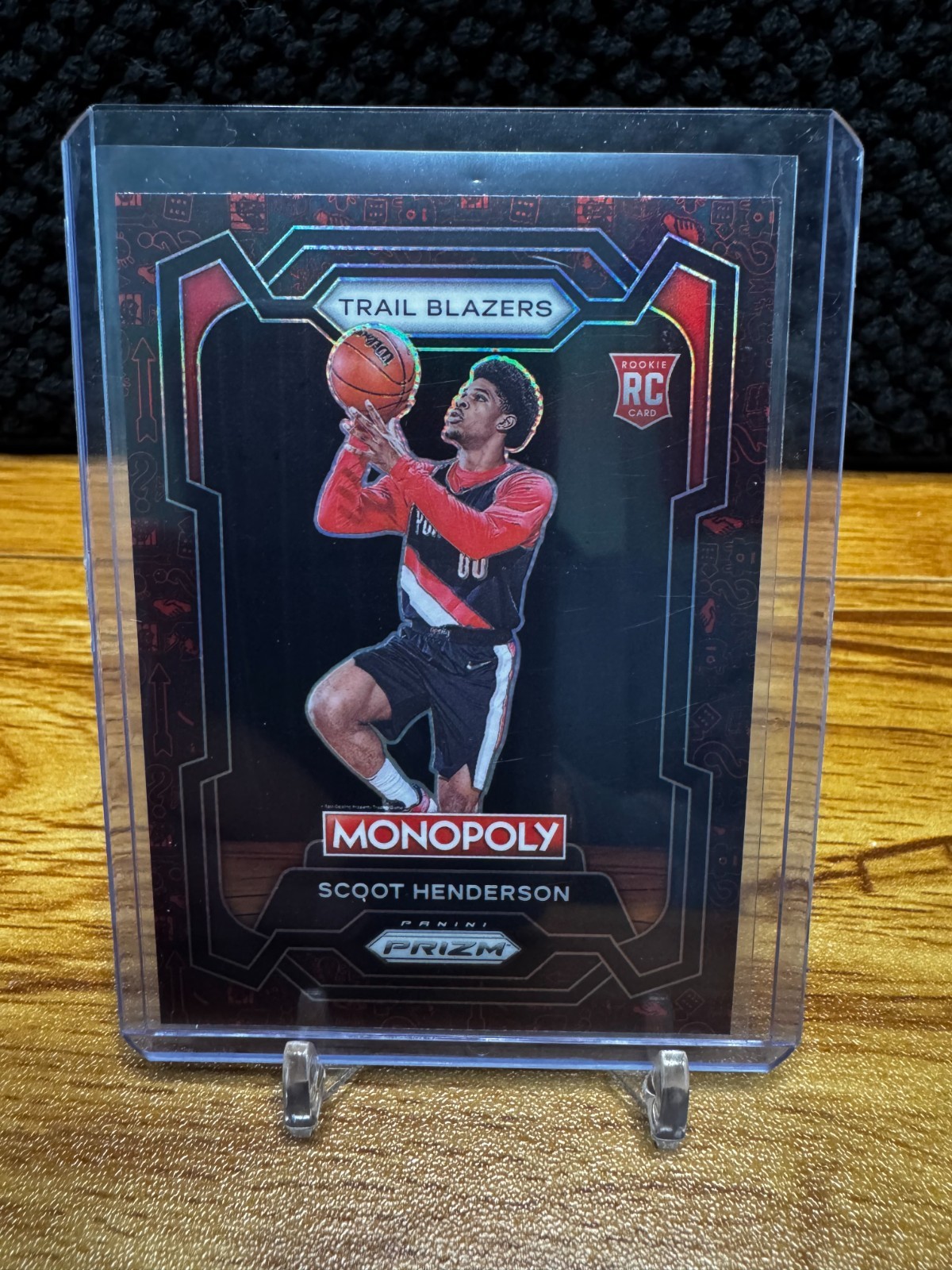 2023-24 Panini Prizm Monopoly - Scoot Henderson #75 Red Pattern Prizm (RC)