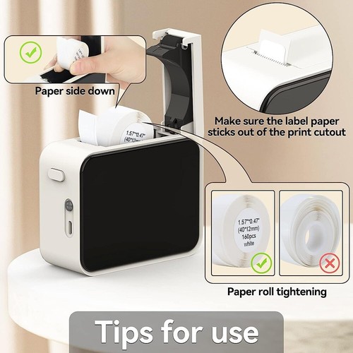 P15 Bluetooth Label Maker Machine Portable Sticker Barcode Thermal Label Printer - Picture 7 of 25