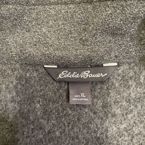 Giacca in pile grigio uomo Eddie Bauer taglia XL full zip - Foto 3 di 9