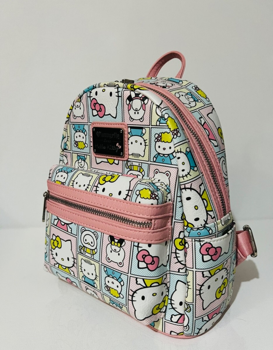 Loungefly hello kitty Sanrio portraits Pastel mini backpack  display picture 1