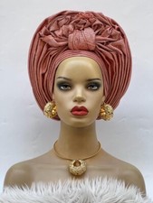 Aso-Oke African Headtie Auto Gele, Headgear.