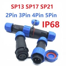 SP13 SP17 SP21 2Pin/3Pin/4Pin/5Pin IP68 Waterproof Cable Coupler Plug Socket