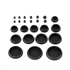 Black Hole Plugs End Cap Caps Tube Silicone Rubber Pipe Round Blanking Seal Bung