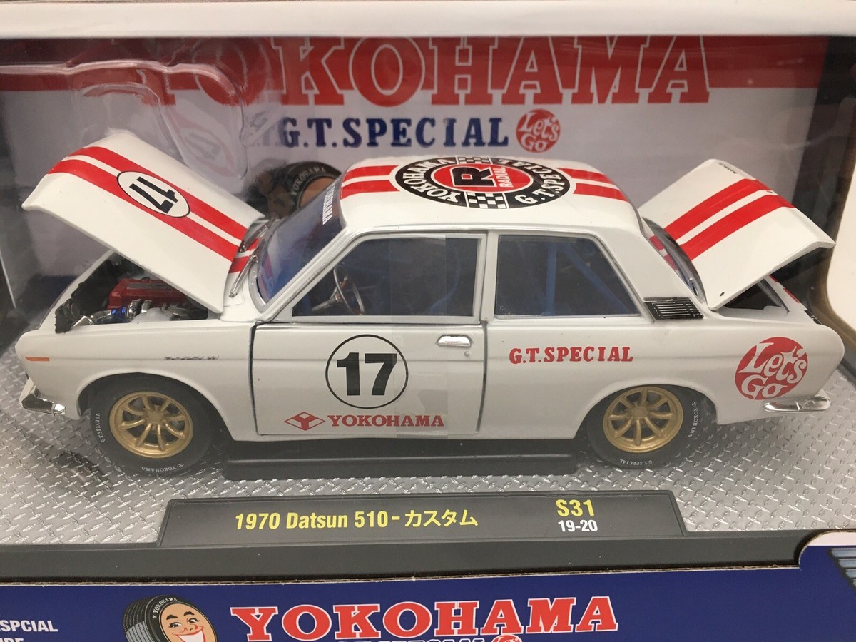 2019 M2 Machines 1970 Datsun 510 Yokohama G.T. Special 1:24 Scale